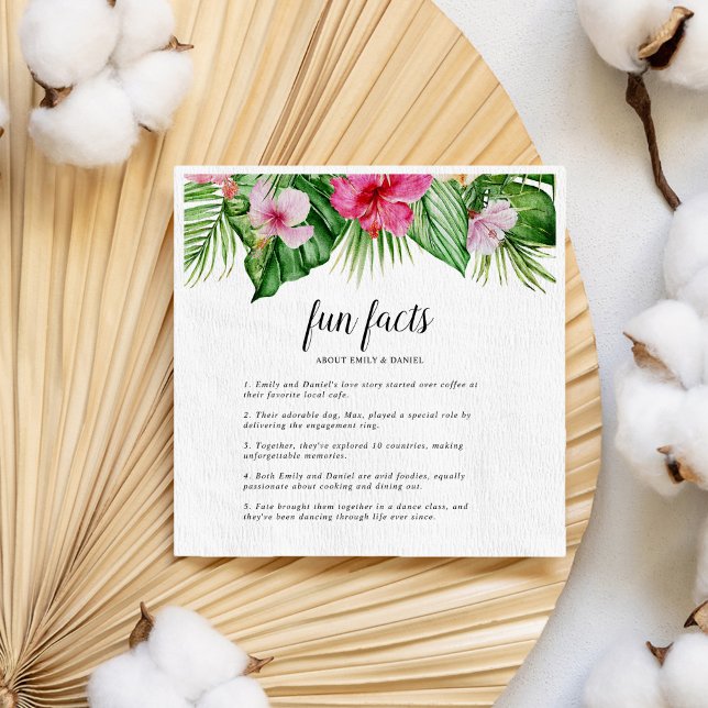 Hochzeit mit tropischen Pflanzen Serviette (Von Creator hochgeladen)