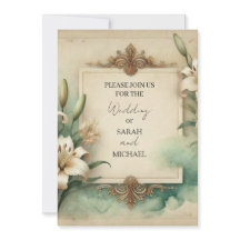 Hochzeit mit Vintage-Lilien
