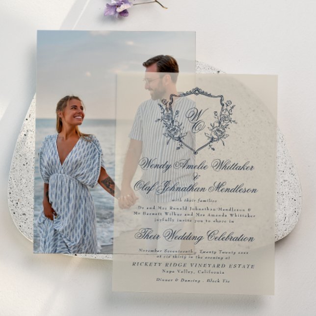 Hochzeit mit Vintagem Wappen und Seezunge (Von Creator hochgeladen)