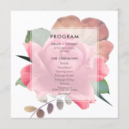 Hochzeit mit Vintager Rose Programm
