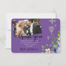 Hochzeit mit Violett-Flora und -reisen