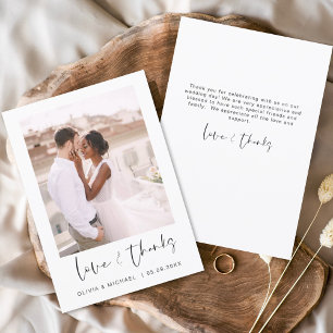 Hochzeit Moderne Minimalistische Dankeskarten