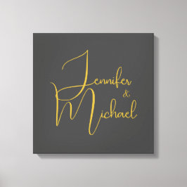Hochzeit Moderner Minimalistischer Schlichter Kall Leinwanddruck