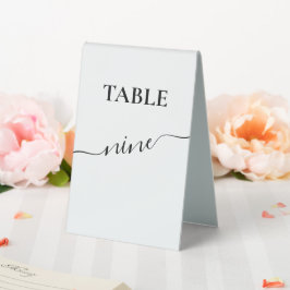 Hochzeit moderner Script-Kalligrafie Tischaufsteller