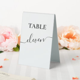 Hochzeit moderner Script-Kalligrafie Tischaufsteller