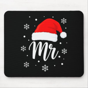 Hochzeit Mr. Santa Hut, Mr. Weihnachten Schneefloc Mousepad