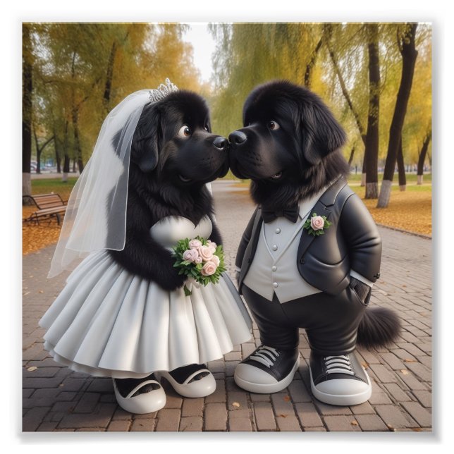 Hochzeit Newfs Fotodruck (Vorne)