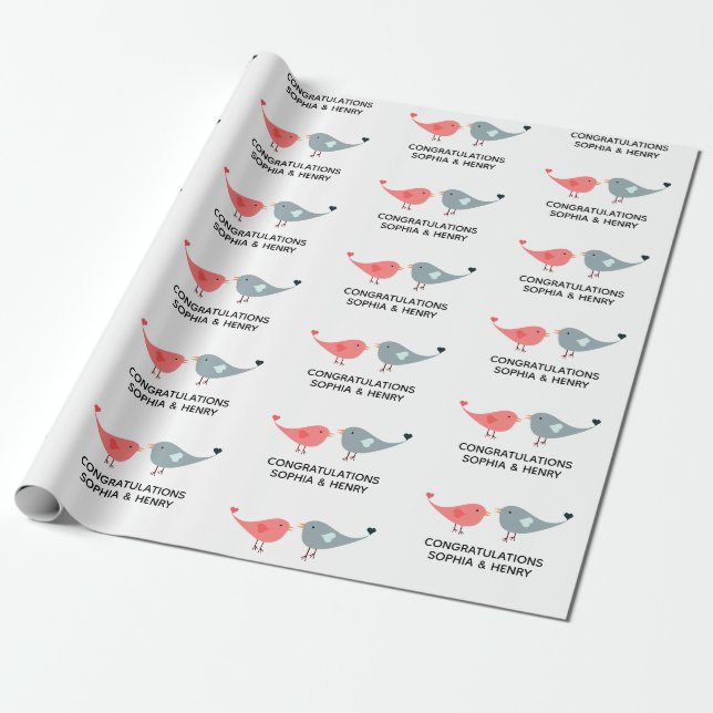 Hochzeit Niedlicher Liebesgebirgsnamen Geschenkpapier (Ungerollt)