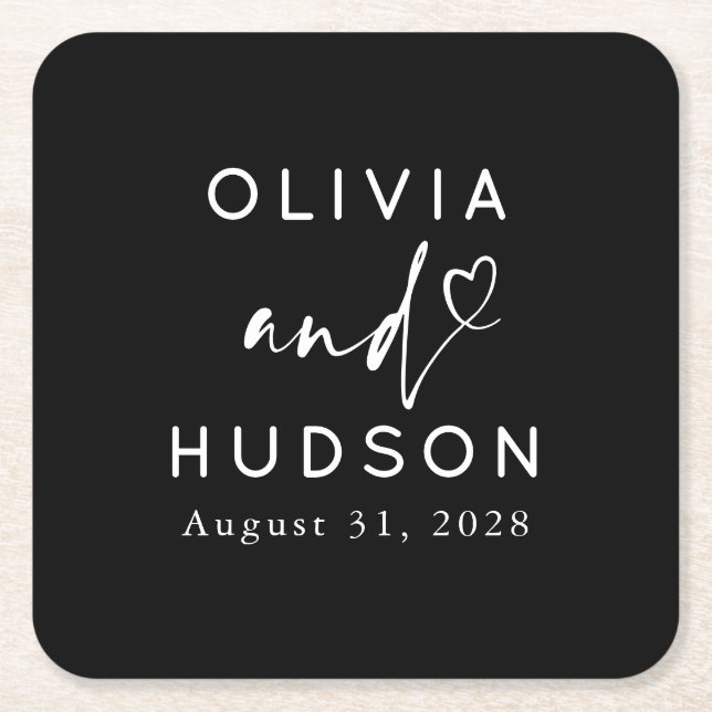 Hochzeit oder Abendessen mit Probe Rechteckiger Pappuntersetzer (Vorderseite)