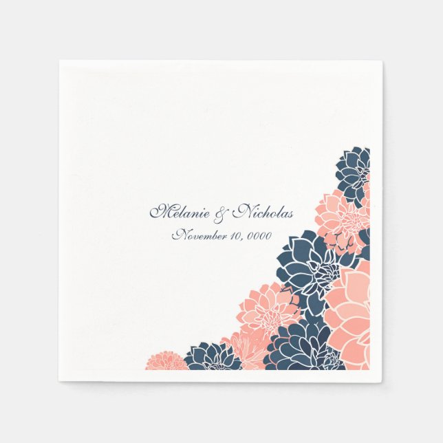 Hochzeit oder Brautparty-Serviette Serviette (Vorderseite)