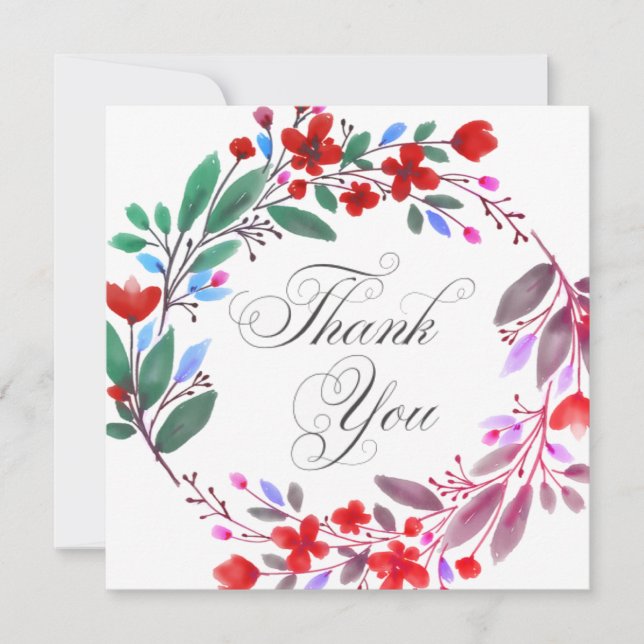 Hochzeit oder Dusche Vielen Dank Karten (Vorderseite)