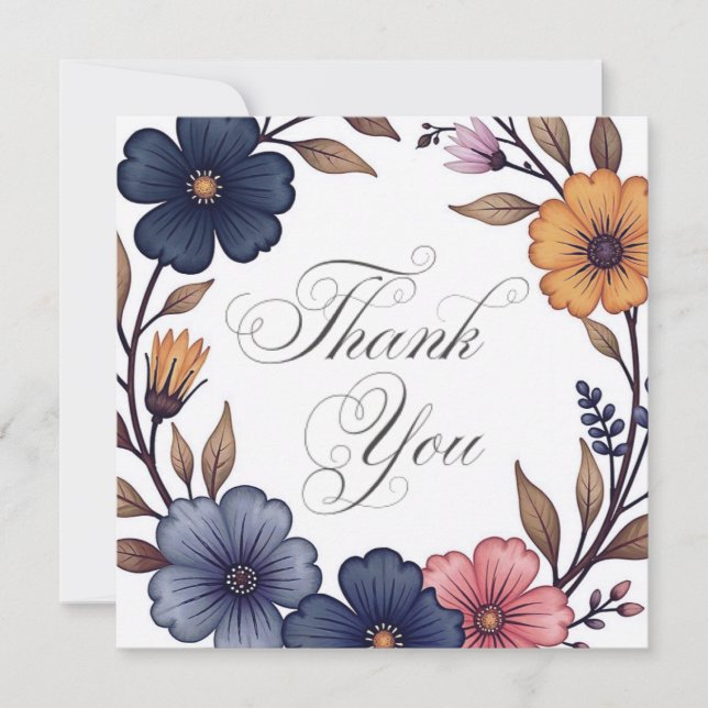 Hochzeit oder Dusche Vielen Dank Karten (Vorderseite)