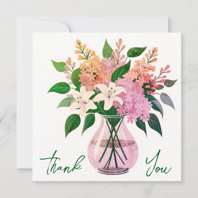 Hochzeit oder Dusche Vielen Dank Karten (Vorderseite)