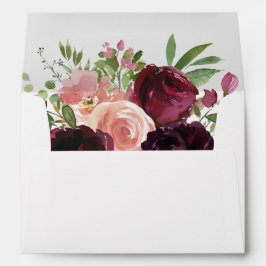 Hochzeit oder Party mit Burgund und Blush