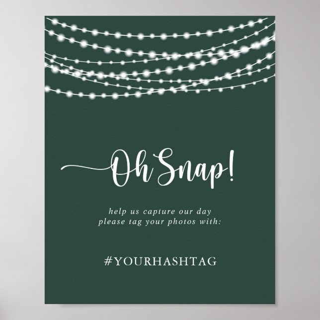 Hochzeit Oh schlucken rustikale Streichelleuchten  Poster (Vorne)
