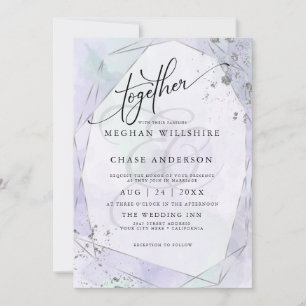 HOCHZEIT Pale Lilac Seafoam Green Silver Jaspé