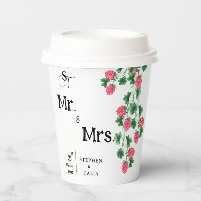 Hochzeit Pappbecher (Vorderseite)