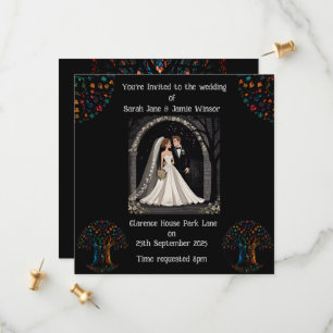 Hochzeit Personalisierte Einladung Cartoon-Bild 