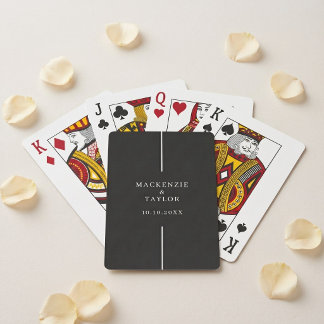 Hochzeit Personalisierter Name und Datum Spielkarten