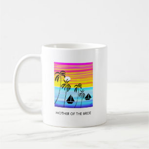 Hochzeit, Phantastisches tropisches Sonnenuntergan Kaffeetasse