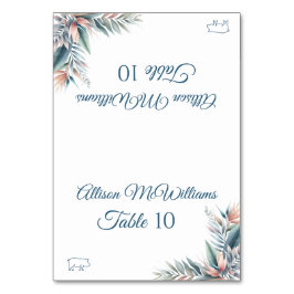 Hochzeit Platzkarte Tropical Dream Pork Icon- Tischnummer