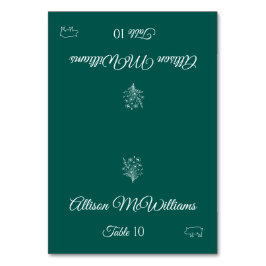 Hochzeit Platzkarte-Wildblume Elegance-Pork Icon- Tischnummer
