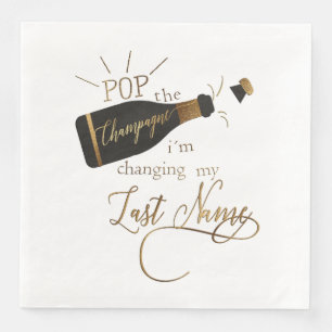 Hochzeit-Pop Serviette