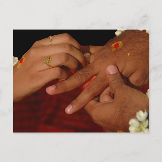 Hochzeit Postkarte (Vorderseite)