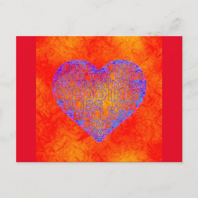 HOCHZEIT POSTKARTE (Vorderseite)