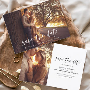 Hochzeit Rettet das Datum Foto Romantischer Minima Save The Date