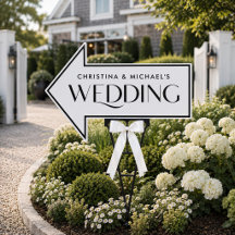 Hochzeit Richtungsanzeiger Hofschild Zeremonie