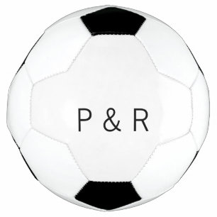 Hochzeit romantischer Partner fügt Anfangsbuchstab Fußball