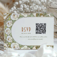 Hochzeit RSVP Einfügen Vintager Jugendstil von Muc
