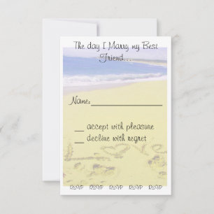 Hochzeit RSVP Karte