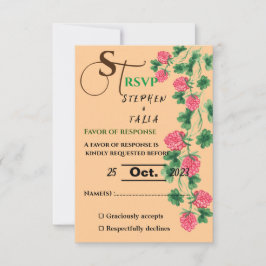 Hochzeit RSVP Karte