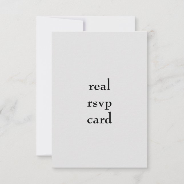 Hochzeit RSVP Karte (Vorderseite)