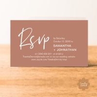 Hochzeit RSVP Modernes Abendessen Einladung Erinne