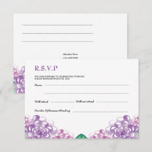 Hochzeit RSVP PostCard Einladung