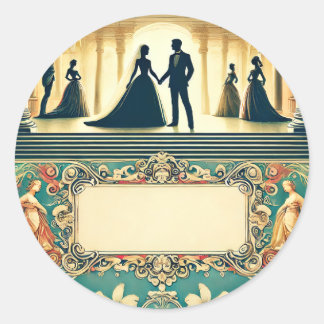 Hochzeit Runder Aufkleber