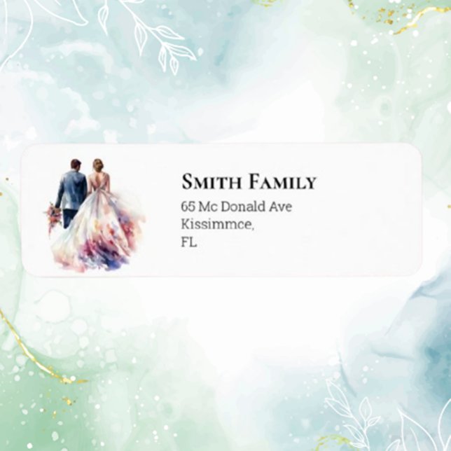 Hochzeit Rustic Classic Boho Floral (Add a heartfelt touch to your special day with our rustic classic boho floral label.)