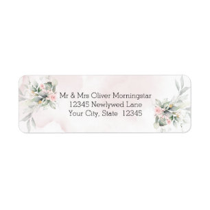 Hochzeit   Rustikale Folies Aquarellfarbe Rosa Blü