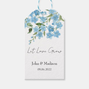 Hochzeit Saatgut-Päckchen 'Lasst die Liebe wachsen Geschenkanhänger