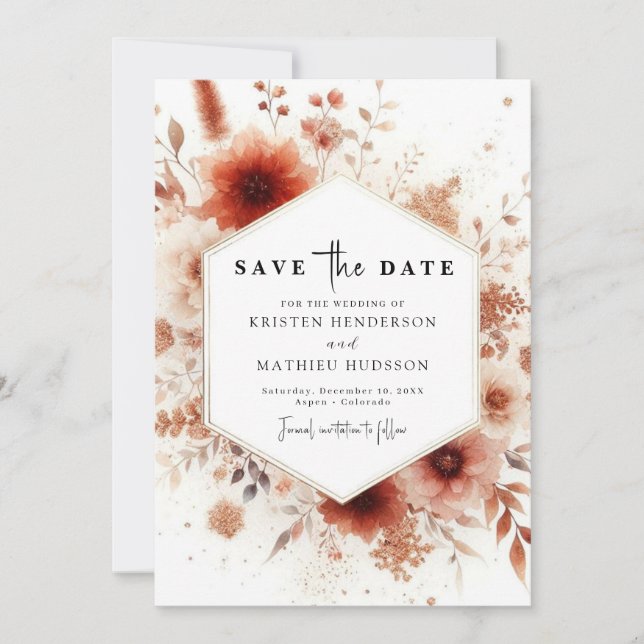 Hochzeit Save The Date (Vorderseite)