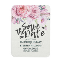 Hochzeit Save the Date Chic Watercolor Boho Floral