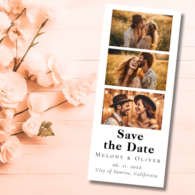 Hochzeit Save the Date Fotoautomat QR-Code Boho (Von Creator hochgeladen)