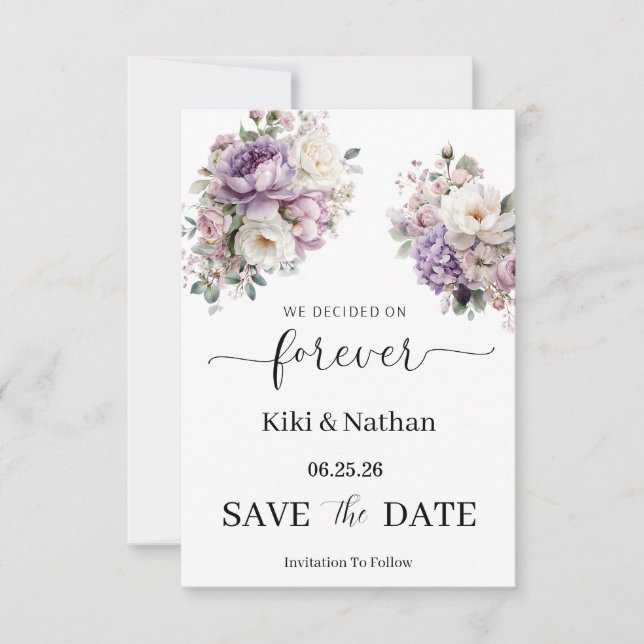 Hochzeit Save-the-Date-Karte (Vorderseite)