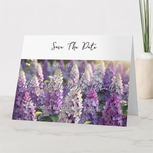 Hochzeit Save the Date Karte (Vorderseite)