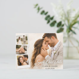 Hochzeit Save the Date Karte Moderne Schrift | 4 F