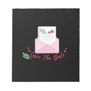 Hochzeit Save the Date Notizblock