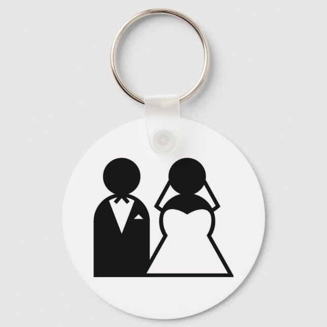 Hochzeit Schlüsselanhänger (Vorderseite)